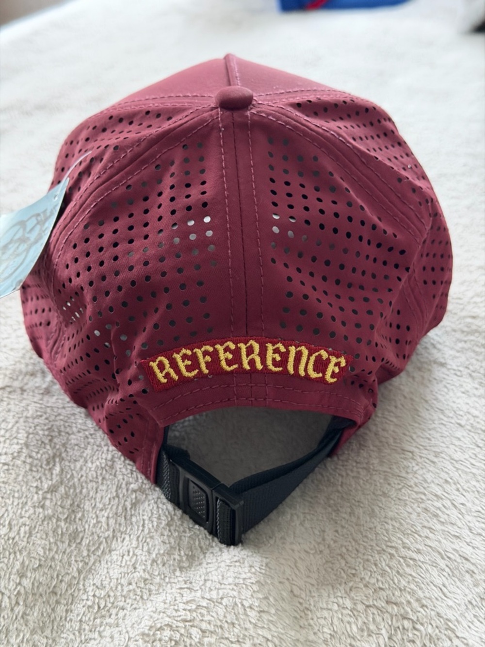 Men's Maroon Performance Baseball Cap - Picture 3 of 6